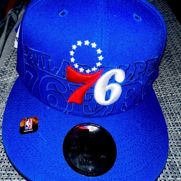 NBA Philadelphia 76ers Sixers official hat blue - 9fifty SnapBack brand - new - Picture 2 of 5